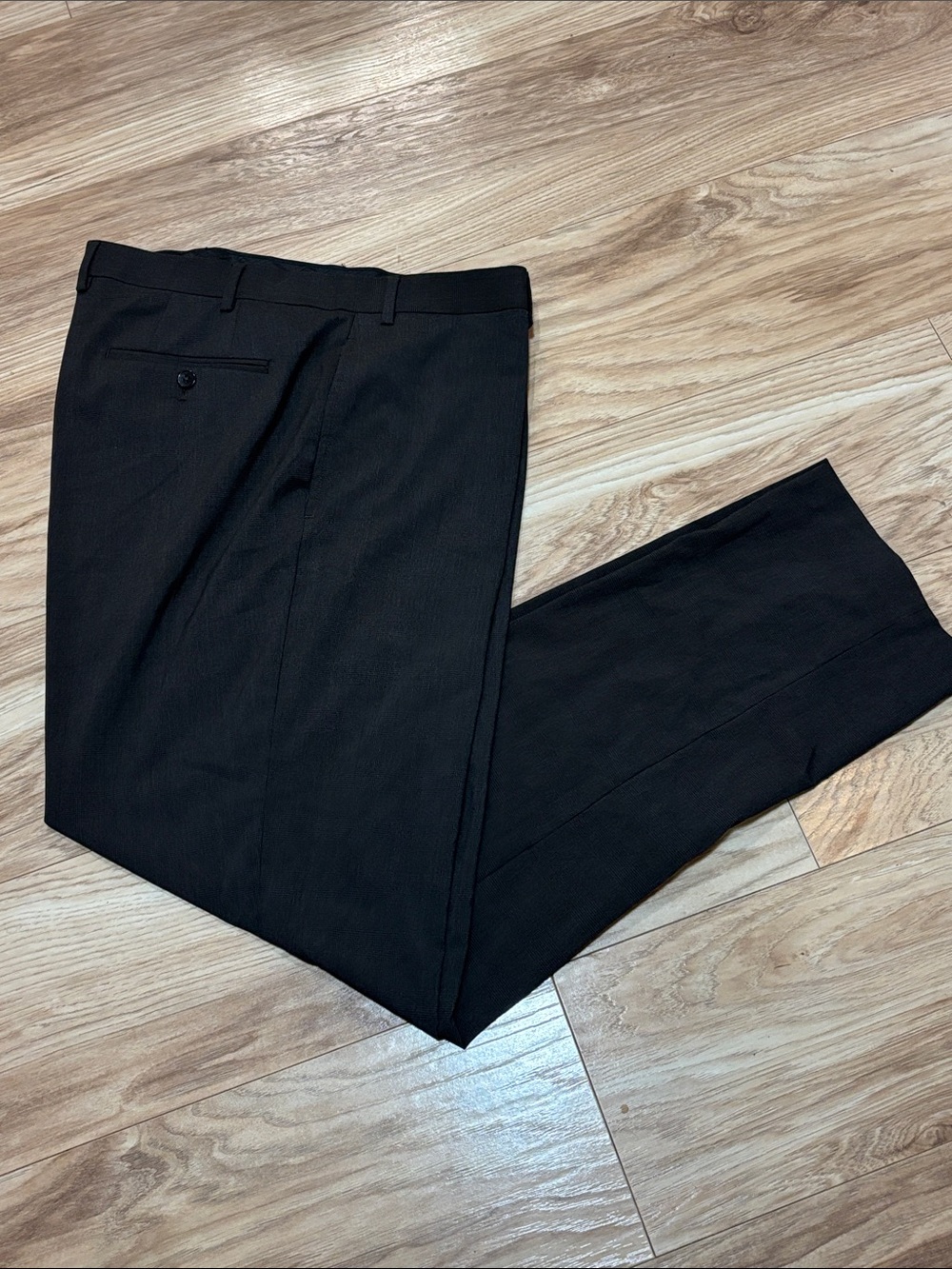 Lauren Ralph Lauren Dark Gray Glen plaid Dress Pants 40X32 - Picture 5 of 10